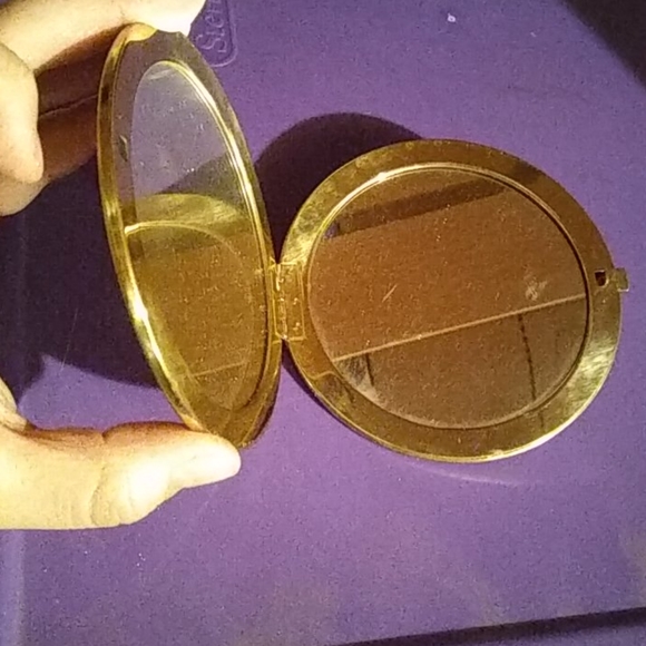 Vintage large compact painted on both sides.. - Picture 2 of 3